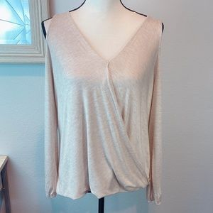 Alya Brown Cropped Sleeve Top